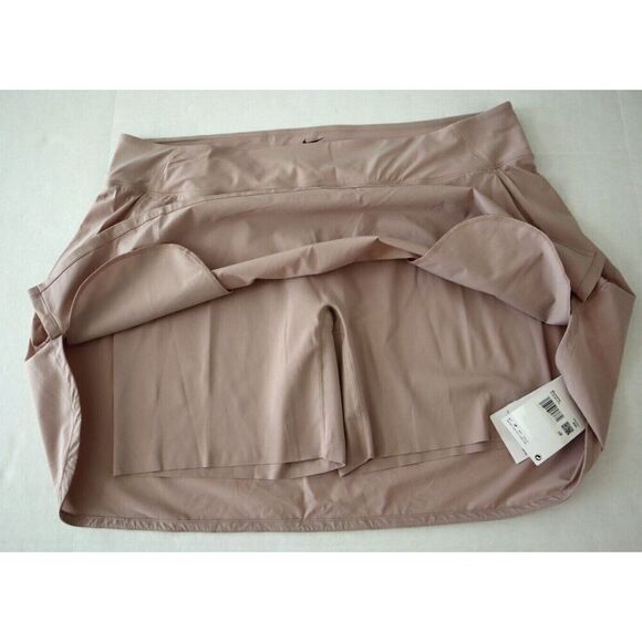 Nike DV9455-272 Women's Sz 2XL Taupe Dri-FIT Bliss Mid-Rise Training Skort - Picture 3 of 12